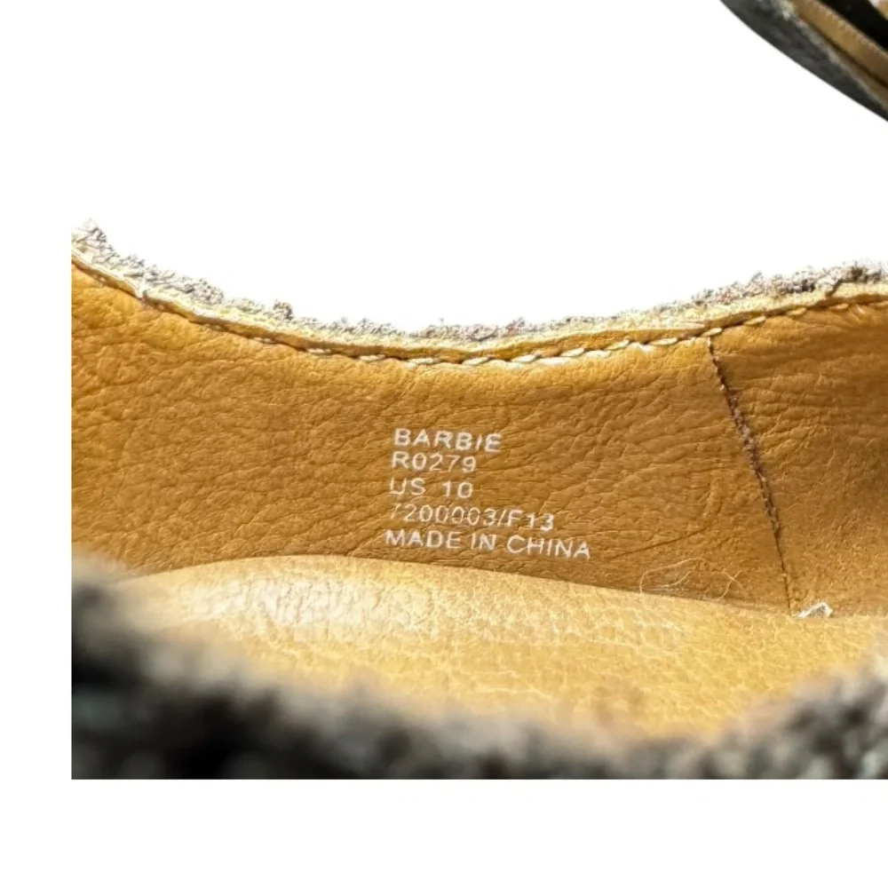 CALVIN KLEIN Women's Tan Suede Barbie Wedges Size 10